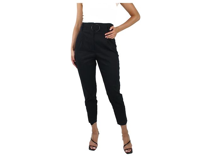A.L.C Schwarze Hose mit Gürtel – Größe US 2
