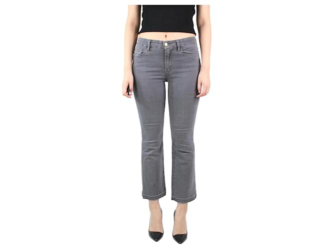 Frame Denim Grey check patterned jeans - size W27 Cotton  ref.985269