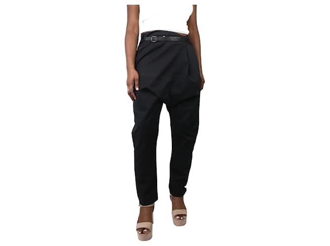 Autre Marque Black trousers - size M Cotton  ref.985634