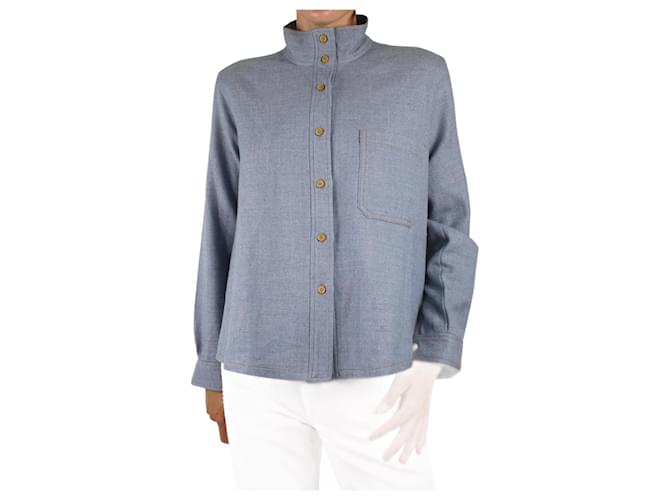 Pre-owned Wool Shirt In Blue