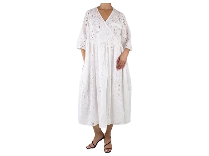 ワンピースその他 Ganni Embroidered Anglaise Balloon One Piece White F5989151 楽天市場】ガニー ワンピース ミニドレス リボン ホワイト