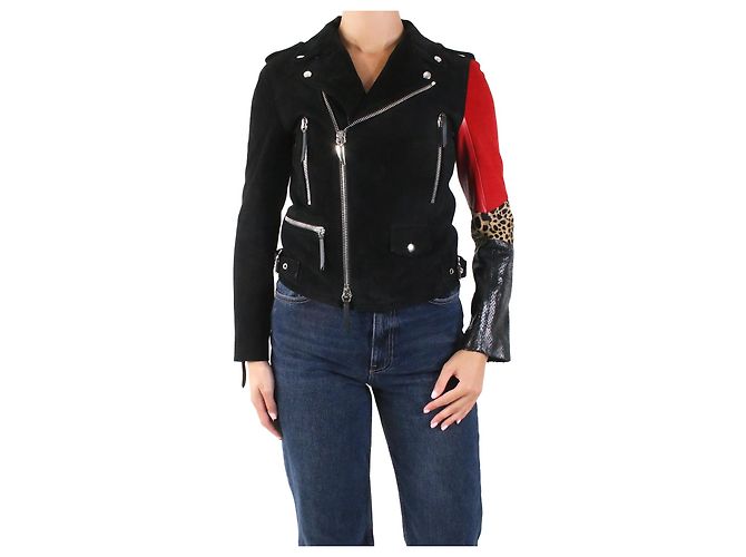 Giuseppe Zanotti Black suede biker jacket - size S