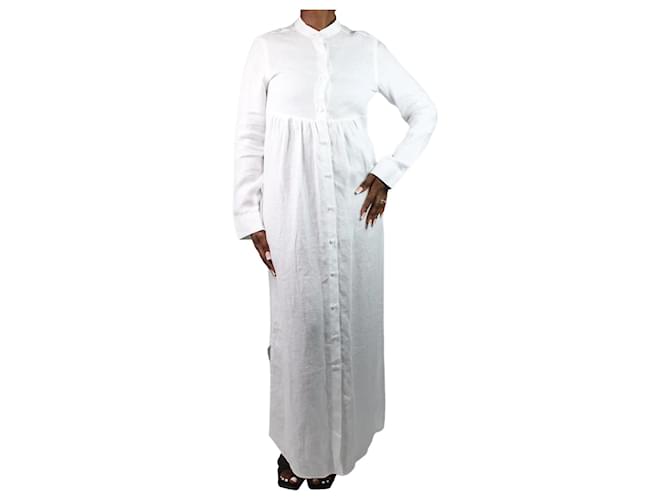 Autre Marque White shirt dress - size L  ref.986160