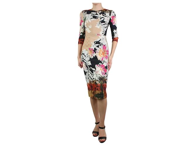 Etro Multicoloured printed fitted dress - size IT 40 Multiple colors Viscose  ref.986211