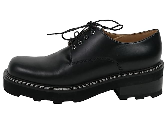 Gabriela Hearst Chaussures à plateforme en cuir Tara Derby noires - taille EU 40  ref.986308