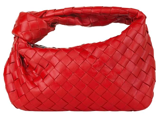 Bottega Veneta Rote Mini-Handtasche aus Intrecciato-Jodie-Leder  ref.986549