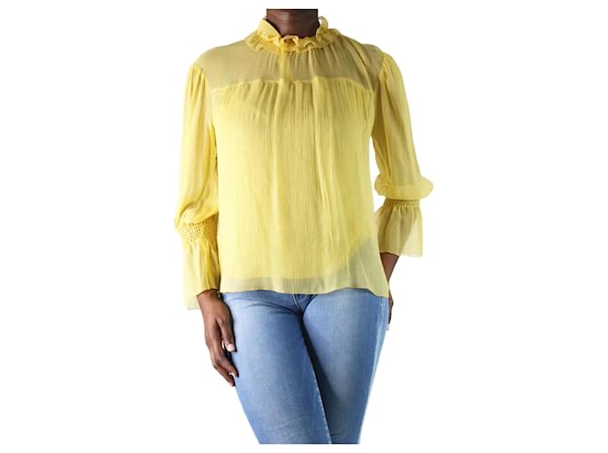 see by chloe sheer sleeve top