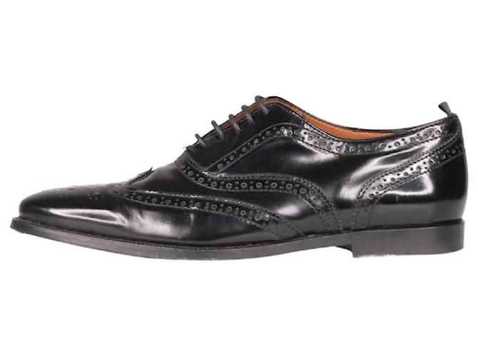 Burberry Black lace up brogues - size EU 35 Leather  ref.986613