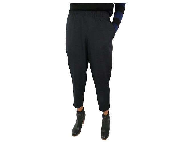 Comme Des Garcons Blue elasticated trousers - size S