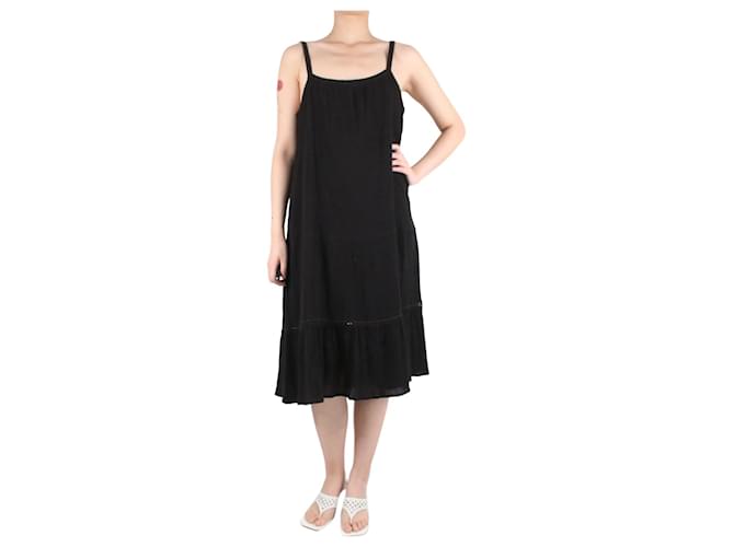 Autre Marque Black cotton slip dress - size UK 12  ref.986766