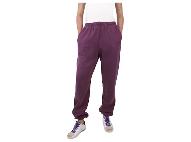 Autre Marque Pantaloni della tuta viola - taglia S Porpora Cotone  ref.986892