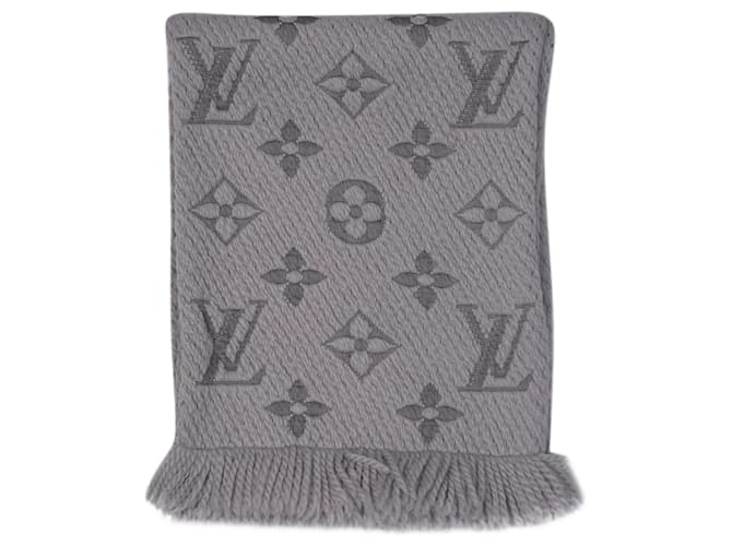 Louis Vuitton, Accessories, Louis Vuitton Logomania Scarf In Dark Grey