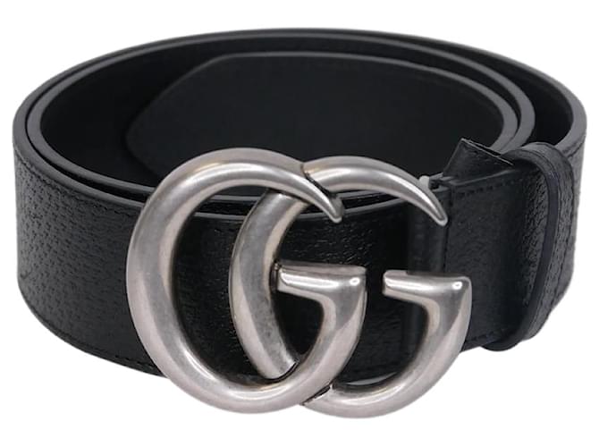 Gucci GG Leather Belt - Black - Belts