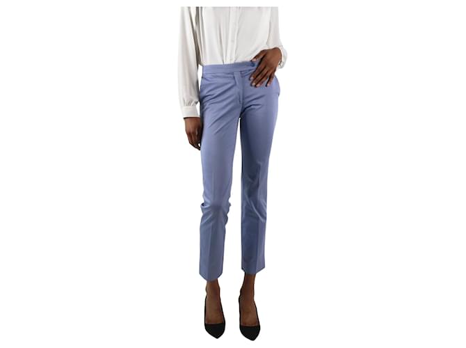 Etro Blue low-waisted tailored trousers - size IT 38 Cotton  ref.987041