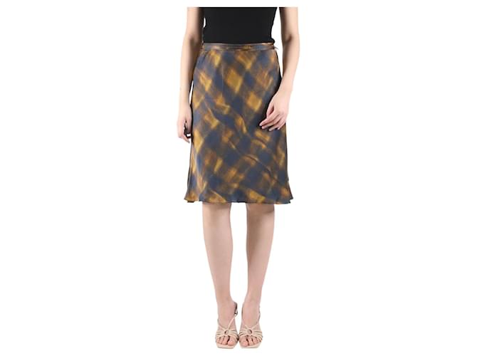 Proenza Schouler Multicoloured check patterned skirt - size US 6 Multiple colors Viscose  ref.987272