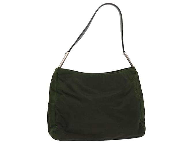 PRADA Shoulder Bag Nylon Green Auth cl654  ref.987307