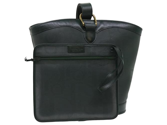 Christian Dior Trotter Canvas Shoulder Bag Green Auth cl648  ref.987322