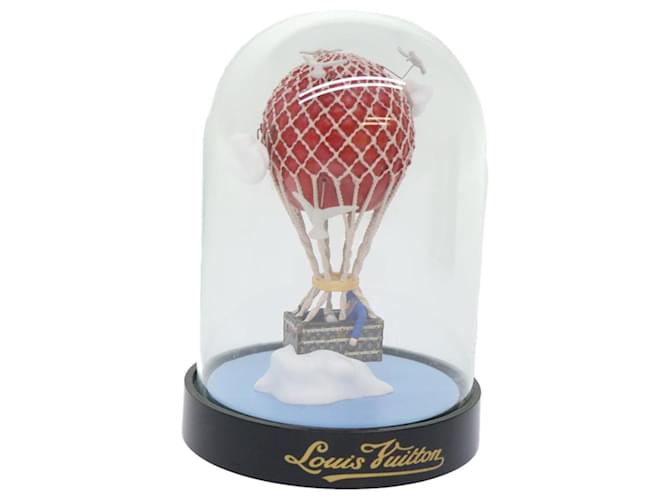 LOUIS VUITTON Snow Globe Balloon VIP Only Clear Red LV Auth 22321NO Vermelho Vidro  ref.987401