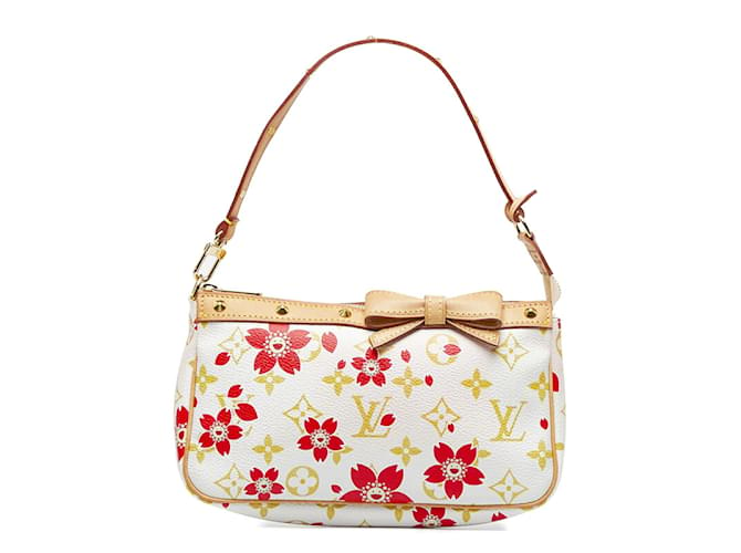 Louis Vuitton Limited Edition Cherry Blossom Pochette Accessoires Handbag, Louis  Vuitton Handbags