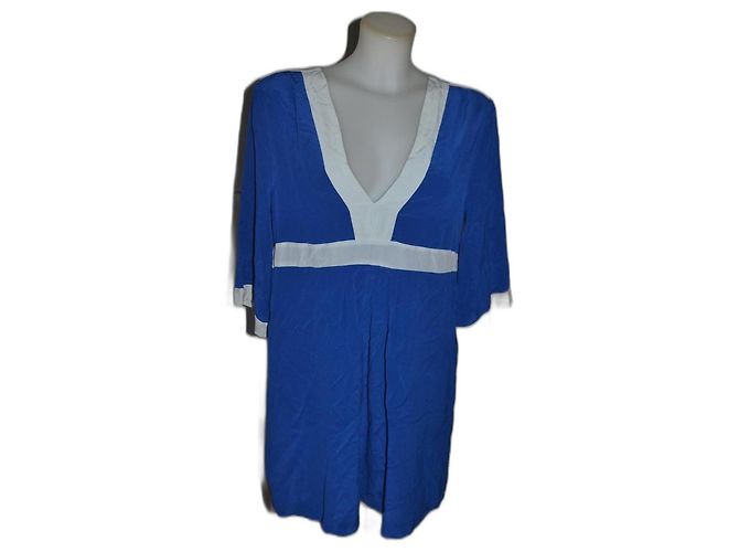 Autre Marque Semi Couture Seiden Minikleid Hellblau
