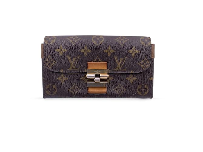 Louis Vuitton Monogram Portefeuille Elysee long wallet Brown