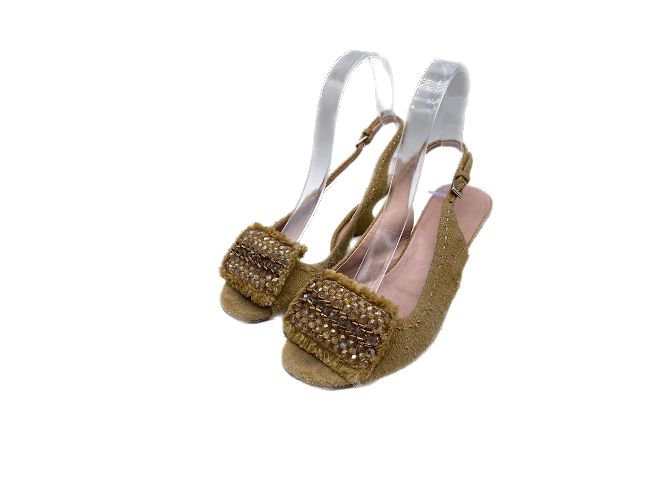 Prada Sandalen T.EU 36.5 Stoff Beige