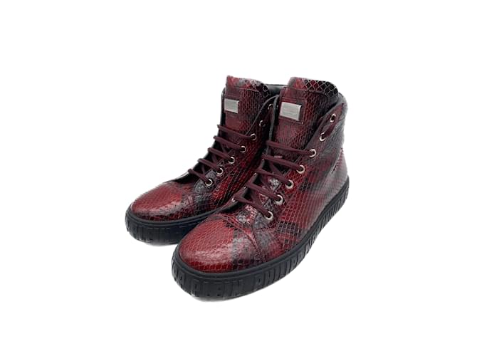 PHILIPP PLEIN  Trainers T.EU 42 Exotic leathers Red  ref.987563