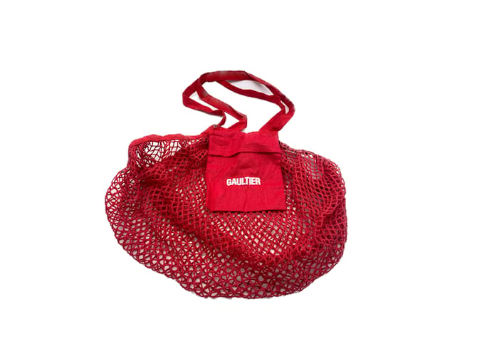 JEAN PAUL GAULTIER  Handbags T.  cotton Red  ref.987569