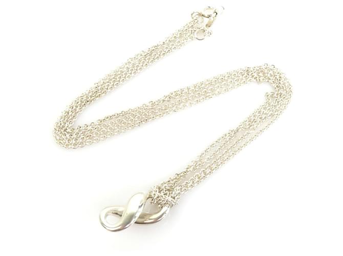 Tiffany & Co. Sterling Silver Chain Link Narrow Infinity Necklace - Yoogi's  Closet