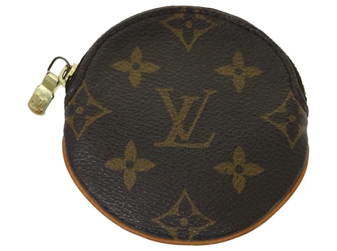Louis Vuitton Porte Monnaie Rond Brown Cloth  ref.987588