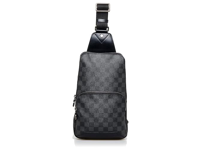 Louis Vuitton Mochila Campus de cuero Damier Infini negra ref