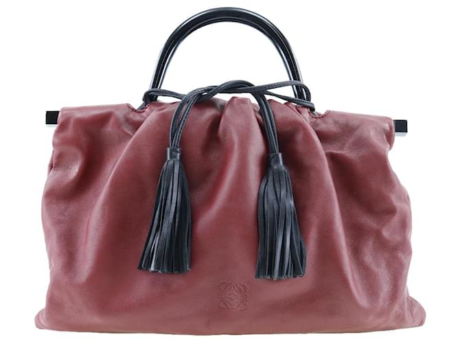 Loewe Fringes Red Leather  ref.987703
