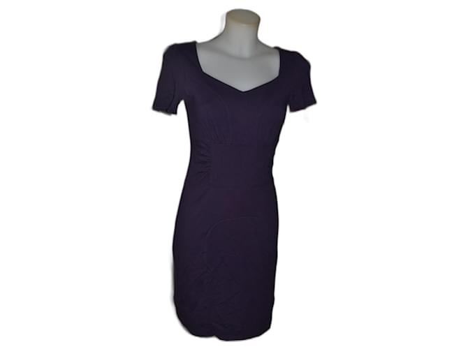 Max & Co Dress Dark purple Synthetic Viscose  ref.987879