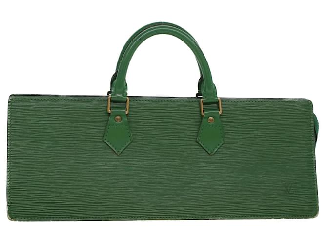 Louis Vuitton Green Epi Leather Sac Triangle Bag.  Luxury, Lot #77035