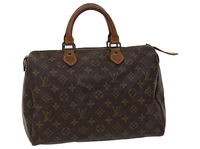 Louis Vuitton Monogram Speedy 30 Hand Bag Vintage M41526 LV Auth ar9871b Cloth  ref.988217