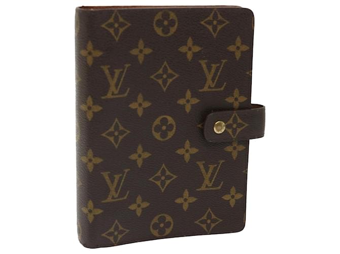 LOUIS VUITTON Multicolor Agenda PM Day Planner Cover White R21074 LV Auth  hk543