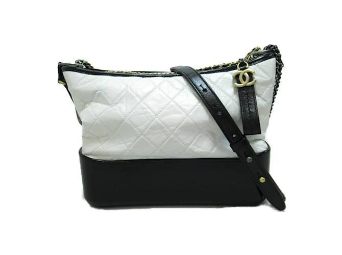 Chanel Tweed Calfskin Quilted Small Gabrielle Hobo Grey