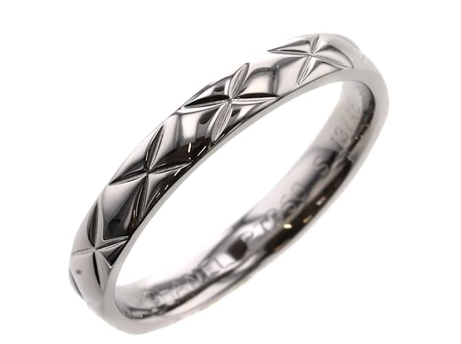 Chanel Platinum Coco Crush Ring Silvery Metal ref.988370 - Joli Closet