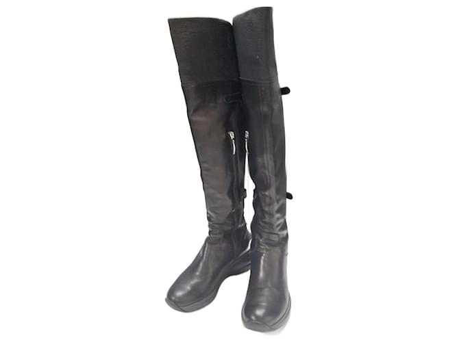 Autre Marque Cesare Paciotti 4US Boots Black Leather  ref.988616