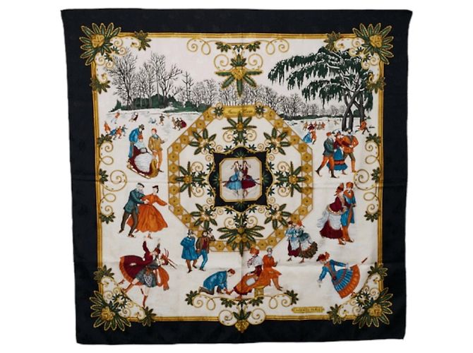 Hermès HERMES CARRE 90 Multicolore Seta