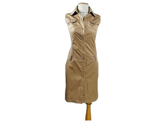 Bogner Kleid Beige Baumwolle