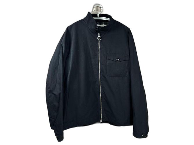 Giacca Barbour Brockel Wax Nera in Cotone Nero
