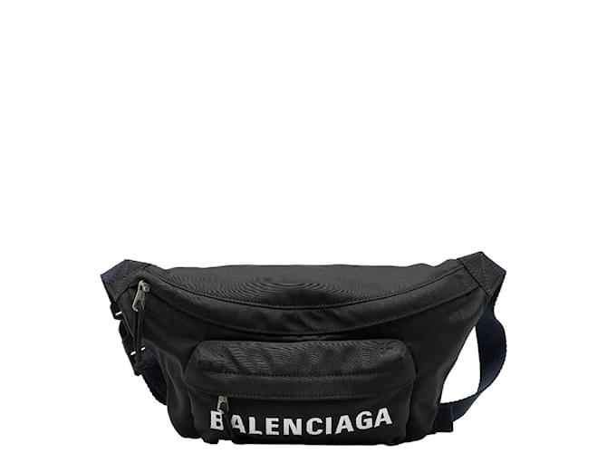 Balenciaga Nylon Wheel Belt Bag 533009 Black Cloth ref.989158 - Joli Closet