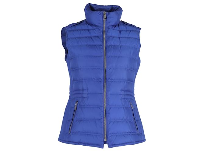 Burberry Puffer Vest in Blue Polyamide Nylon  ref.989529