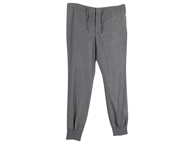 Hermès Pantalon de jogging Hermes en coton gris  ref.989604