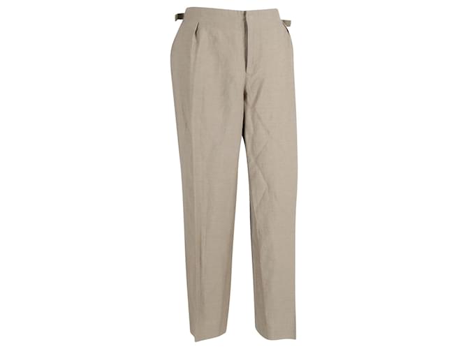 Gerade geschnittene Hose von Emporio Armani aus beiger Wolle  ref.989671