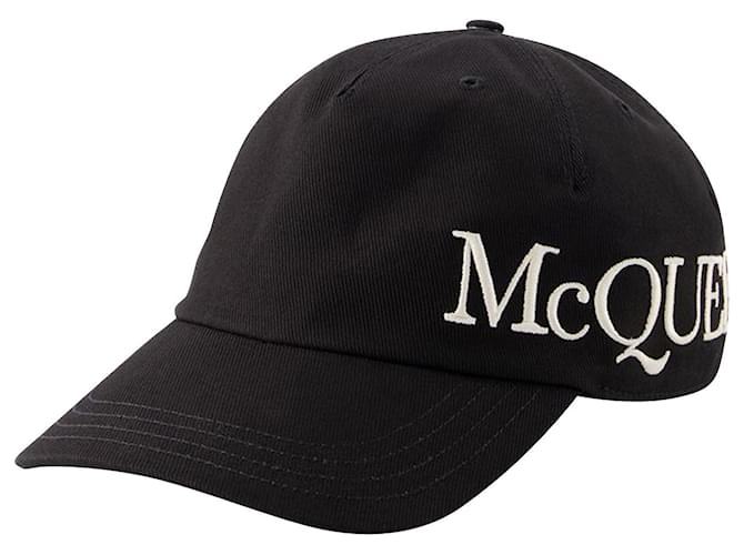 Oversize cap - Alexander Mcqueen - Cotton - Black  ref.989821