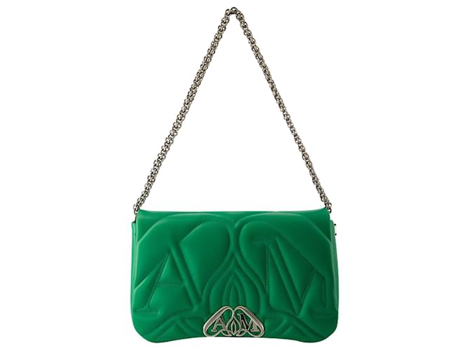 The Seal Crossbody Bag - Alexander McQueen - Leather - Green  ref.989862