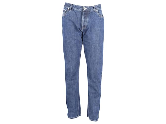 Jeans Brunello Cucinelli em algodão azul  ref.989904