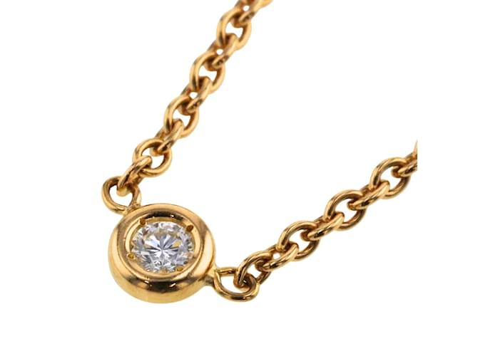 Dior 18k Colar com pingente de ouro e diamante MIM95001 Dourado Metal  ref.989929